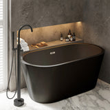 Swiss Madison Claire 60" Freestanding Bathtub in Matte Black