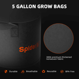 Spider Farmer SF4000 LED Grow Light + 4' x 4' Grow Tent + Inline Fan Combo with Speed Controller