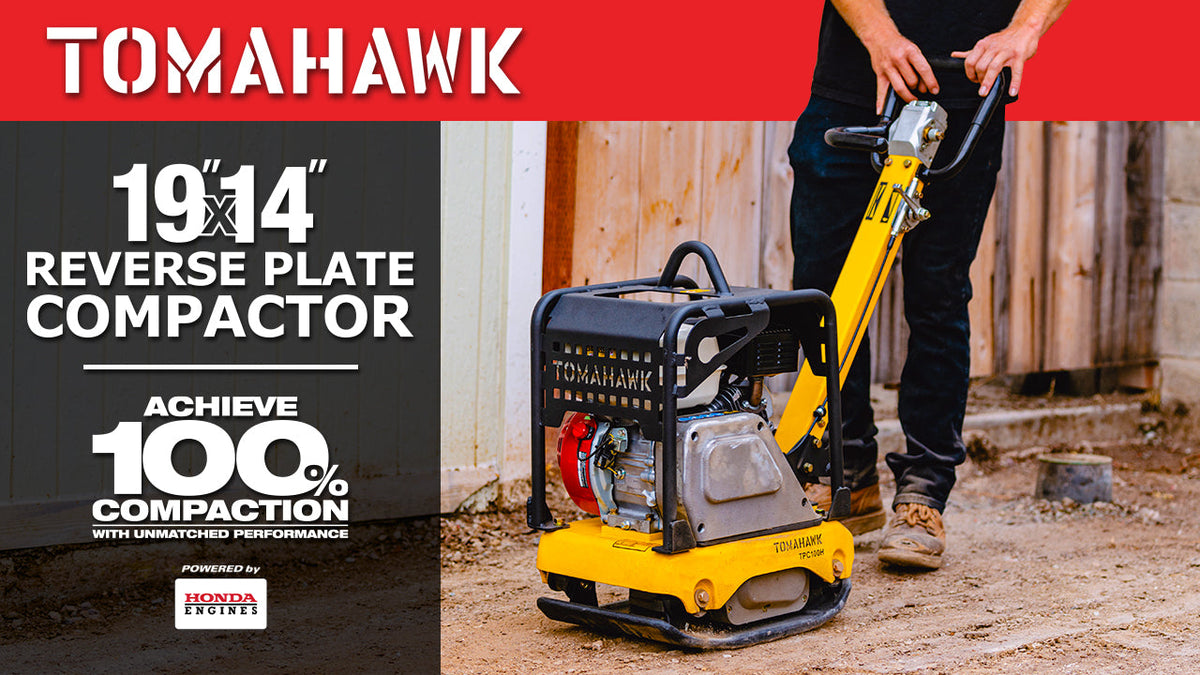 5.5 HP Honda Reverse Plate Compactor 19x14 Plate for Asphalt, Aggregat ...