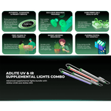 Mars Hydro ADLite UV 15W + IR 8W Supplemental LED Grow Light Bars Combo - Set of 2