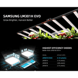 Spider Farmer SE1200 1200W Full Spectrum LED Grow Light with Samsung LM301H EVO Diodes and Bluetooth + WiFi SmartAPP Control