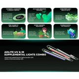 Mars Hydro ADLite UV 15W + IR 8W Supplemental LED Grow Light Bars Combo - Set of 2