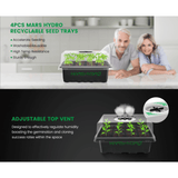 Mars Hydro Seed Starter Trays for Clone Propagation - Set of 4