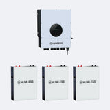 Humless IP65 Wall-mountable Batteries w/ 6kW Universal Inverter