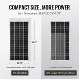 BougeRV 12V 400 Watt Rigid Solar Kit Upgraded Version