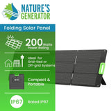 Nature's Generator 200W Folding Solar Panel