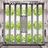 Spider Farmer G1000W x 2 LED Grow Lights + 5' x 10' Grow Tent + 6" Inline Fan Combo with Temperature and Humidity Controller + 6" Clip Fan