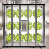 Spider Farmer G8600 LED Grow Light + 5' x 5' Grow Tent + 6" Inline Fan Combo with Temperature and Humidity Controller + 6" Clip Fan