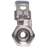 Stainless Steel (316) Ball Valve - 1 Piece Standard Port, 1,000 PSI (WOG)