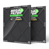 PuroAir HVAC Mega Filter MERV 13 Pleated Plus Activated Carbon Air Filter