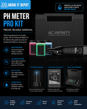 AC Infinity pH Meter PRO Kit, Interchangeable Probe