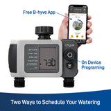B-hyve XD Bluetooth 2-Outlet Hose Faucet Timer w/Hub | 24637