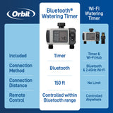 B-hyve XD Bluetooth 2-Outlet Hose Faucet Timer w/Hub | 24637
