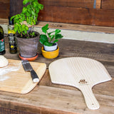 WPPO 12" x 24" Wooden Pizza Peel (Launch Pad) - 2 Pack