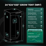 Mars Hydro 2' x 2' x 4' 8" (60cm x 60cm x 140cm) Indoor Grow Tent