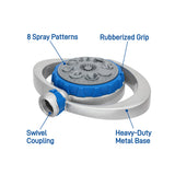Orbit Elevated 8-Pattern Metal Turret Sprinkler 28252