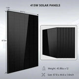 Off-Grid Solar Kit 13000W 48VDC 120V/240V 20.48KWH Lithium Battery 14 X 415 Watts Solar Panels SGR-13KM