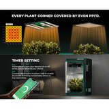 Mars Hydro FC 3000-EVO LED Grow Light + 3' x 3' Grow Tent + Inline Fan Combo with Speed Controller