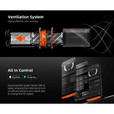 Spider Farmer Ventilation Kit 4" Inline Duct Fan with Temperature Humidity Controller