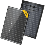 BougeRV 16BB N-Type 12V/24V 100 Watt Bifacial Solar Panel