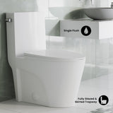 Swiss Madison St. Tropez One-Piece Elongated Toilet Side Flush 1.28 gpf (6 - Pack)