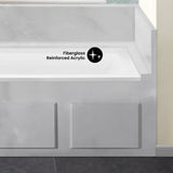 Swiss Madison Voltaire 60" x 30" Left-Hand Drain Alcove Bathtub (15 - Pack)