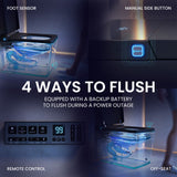 Swiss Madison Concorde One Piece Smart Toilet 1.28 GPF in Matte Black with Heated Bidet, Air Drying, Night Light, Foot Sensor