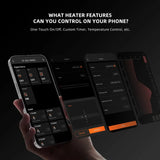 Spider Farmer Grow Tent Heater with Smart Temperature Control, Auto Settings, and 24H Timer