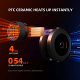 Spider Farmer Grow Tent Heater with Smart Temperature Control, Auto Settings, and 24H Timer