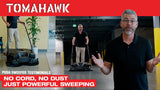 30" Battery Powered Push Sweeper with Triple Power Brooms Electric Drive and Dust Suppression
