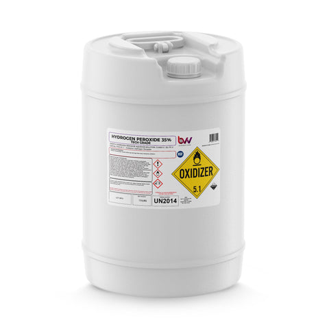BVV™ 34% Hydrogen Peroxide Technical Industrial Grade, Oxygenator - 15 Gallons