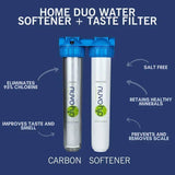NuvoH2O Home Duo Water Softener + Taste Filter System