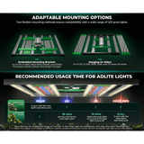 Mars Hydro ADlite Blue 55 27W Supplemental LED Grow Light Bars - Set of 2