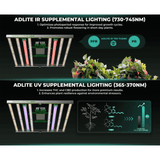 Mars Hydro ADLite UV 27W + IR 15W Supplemental LED Grow Light Bars Combo - Set of 2