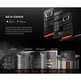 Spider Farmer Ventilation Kit 6" Inline Duct Fan and Carbon Filter Combo with Temperature and Humidity Controller