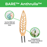 BARE™ Anthrulla™ - Customizable wooden plant support - Inspired by the Queen Anthurium leaf