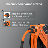 Retractable Air Hose Reel-Alloy Steel Reel-3/8in 25ft-50ft