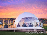 4-Season DELUXE Glamping Package Dome - 23'/7m - Phoenix Domes