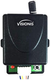 Visionis FPC-5356 One Door Access Control Outswinging Door 1200lbs Electromagnetic Lock kit with Wireless Receiver Remote and PIR Kit