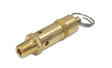 ASME-Code Fast-Acting Pressure-Relief Valve for Air, Silicone Seal, 1/4 NPT