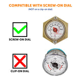 Flame King 0-90 Ohm Twin-Site Remote Dial Gauge for RV ASME Propane Tanks