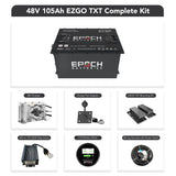 Epoch Batteries 48V 105Ah - LiMax Series - Lithium (LiFePO4) Golf Cart Battery - Complete Kit