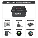 Epoch Batteries 48V 105Ah - LiMax Series - Lithium (LiFePO4) Golf Cart Battery - Complete Kit