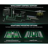 Mars Hydro ADlite Deep Red 27W + Blue 27W Supplemental LED Grow Light Bars Combo - Set of 2