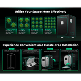 Mars Hydro 2' 4" x 2' 4" x 5' 4" (70cm x 70cm x 160cm) Indoor Grow Tent