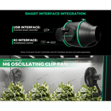 Mars Hydro FC4000 EVO LED Grow Light + 2' x 4' Grow Tent + iFresh Inline Fan Combo with Temperature and Humidity Controller
