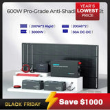 Renogy ShadowFlux N-Type Anti-Shading 200W 120W Solar Panel