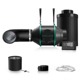 Mars Hydro 4" Inline Duct Fan and Carbon Filter Combo with Temperature and Humidity Controller