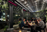 Bromic Heaters Platinum Smart-Heat 2300 Watt Radiant Infrared Outdoor Electric Heater | Black | 240V