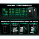 Mars Hydro 2' x 2' x 4' 8" (60cm x 60cm x 140cm) Indoor Grow Tent